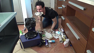 Garbage Boy Video! Slut Girls Condom and Garbage Tyranny!