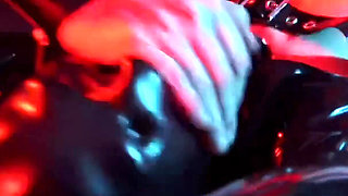 Horny Rubber girl needs a fuckmachine treatment