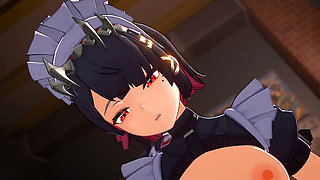 Zenless Zone Zero - Cissia, Belle, Ellen JOE, and Nicole Ride Fuck and Burnice Hot Sex - 3D Hentai Animations