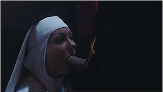 Porn - Horny Priest Fucks Nuns With Deep Blowjob With Karina King And Steve Q