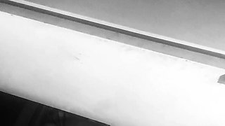 Teen in fishnet socks