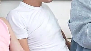 Don't Moan Too Loud When I Grab Your Perfect Tits, Our Hot Stepsister Is Right Next to Us