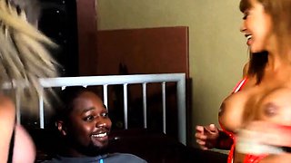 Busty PAWG Sara Jay & Asian Ava Devine Ride A Big Black