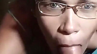 What Delicious Blowjobs and Cumshots in My Horny Stepmother's Mouth, She Swallows All My Semen.