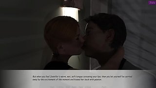 Passionate Kiss and Pussy Rubbing with My Stepbrother's Wife Jennifer - Full HD Uncensored