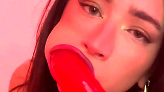 Deep Throat with My New Toy