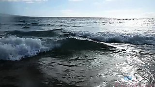 Gorgeous bikini blonde outdoor quickie