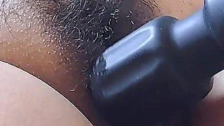 I Put Her Magic Wand on Her Bush to Wet Her Pussy