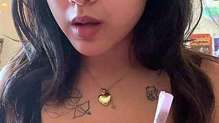 Sexy teen ebony solo toy masturbation