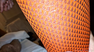 POV Elena Clark Orange Pantyhose Fuck
