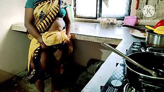 Desi Wife Hardcore Fucking with Annuakhil - Blowjob, Doggy Style, and Rough Sex in Kitchen