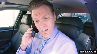 Cougar has a quickie with manager before husband comes- Angelina Diamanti