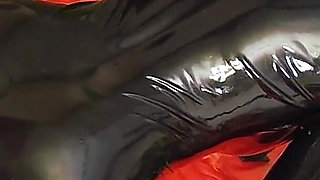 Satanic Black Latex Witch Summons Satan