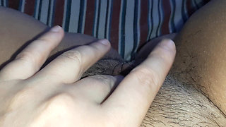 I Masturbate My Innocent Unshaven Pussy While My Parents Are at Work