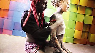 Shibari bondage action with shaggy Anuskatzz and Lily Lu from Dirty Dreaz