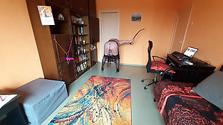 Fat slave vitgun is training for her Master's arrival, part 1.mp4