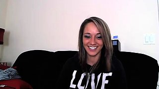 Sexy blonde chick solo masturbation