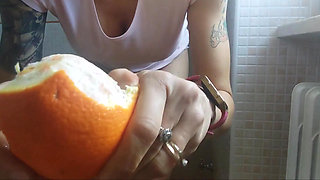 A Beautiful Pee... on Orange! I Must Be Crazy or Perverted