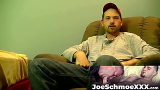 JoeSchmoeXXX.com - Amateur Joe's asshole gets spread wide by a huge hard cock