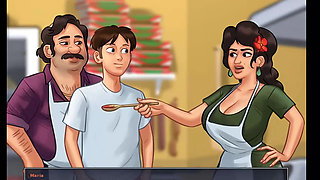 Summertime saga: hot Italian MILF from the pizzeria ep 55