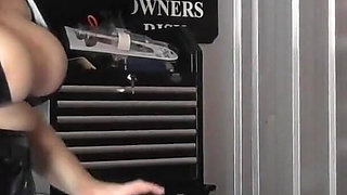 Camilla finds a big cock in the garage