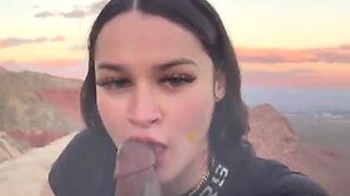 Amateur Beauty Craves Outdoor Passion With Blowjob Heat