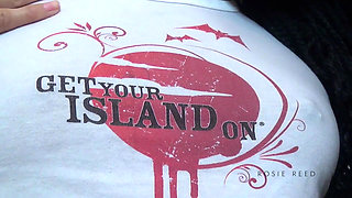 Wet T-shirt Time- Goddess Rosie Reed Wet Tee Tease with Small Tits-1080p HD