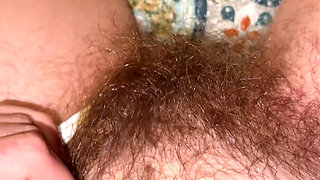 Super Thick and Long Plussy Hair Bush Closeup