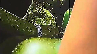 Redhead Slut Gangbanged and Cum-drenched by Four Horny Studs