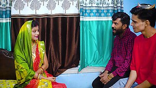 Desi Mallu Aunty Hardcore Fuck with Her Two Local Debar Full Movie