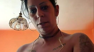 Rope Bound Tits Get Wooden Spoon Spanking