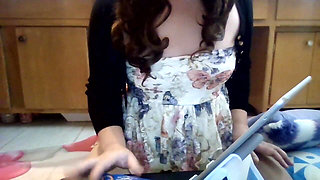Foreign Tourist Gets Owned by Thai Asian Girl Riding Cock, Dirty Talk Breeding Fantasy