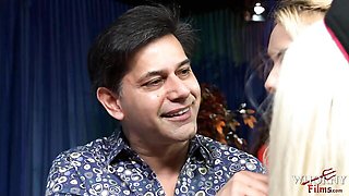 Threesome movie with flirtatious Stacey Saran from Whorny Films