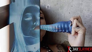 Tattooed Rocky Emerson Squirts From Extreme Riding