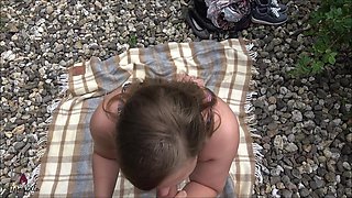 Cheeky Watching Tom Cum in My Pussy in a Bikini at the Lake