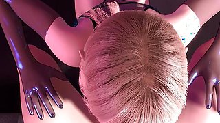 Blonde Girl with Pointy Ears POV Blowjob and Cumshot