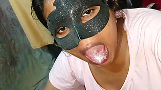 CUMSHOT IN MOUTH INDIAN BHABHI - BEST BLOWJOB FACE FUCKING VIDEO HORNY NEHA BHABHI
