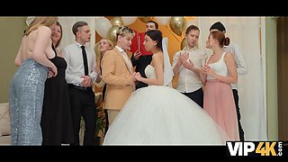 VIP4K. Lesbian hotties fuck before the wedding