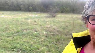 The Anal Granny Outdoors!!!