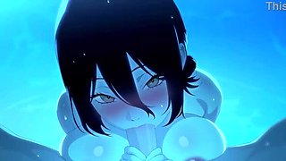 Reze Chainsaw Man Pool Sex - Denji Fucks Blonde Teen Doggystyle Big Dick