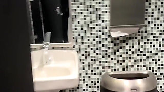 Peeing in the Airport Lounge Before Headed to Germany