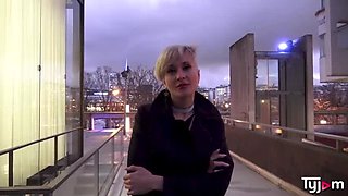 Blonde MILF Tanya Virago begs for hard fucking in pantyhose