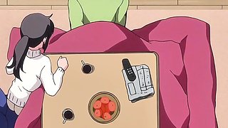 Cozy wife wakes hubby up with deep oral and slippery ride