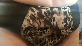 Dirty panties, wet with excitement, records herself for lover