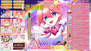 Magical Girl Clicker Hentai Game Creampie and Squirting Gangbang for a Cute Idol Cosplay!