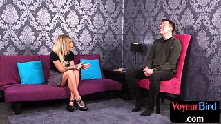 voyeur watches a loser jerking off his dick