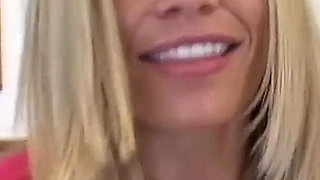 Hot Blonde Sucks a Long Dick Until He Cums in Her Mouth