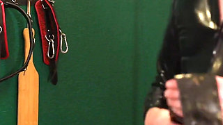 Playing with the Gas-masked Girl on a Slave Chair Part Two