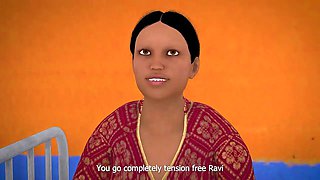 Saw uncle's whore Indian stepdaughter naked and then desi boy fucked her (Hindi Sex)