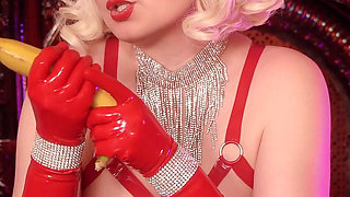 Latex MILF jerk off instructions JOI